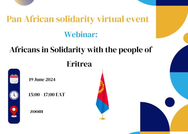 Africans in Solidarity with the people of Eritrea.